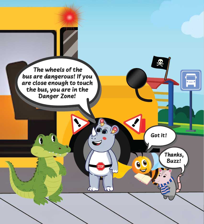 School-Bus-Danger-Zone Tuffy School bus danger zone