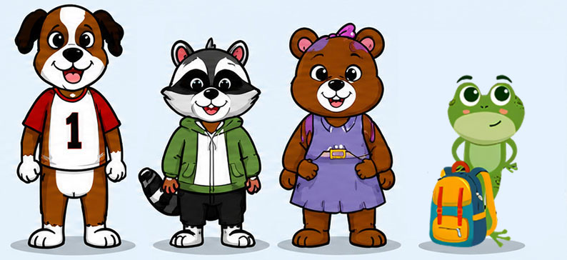 Tuffy's school bus safety hero friends