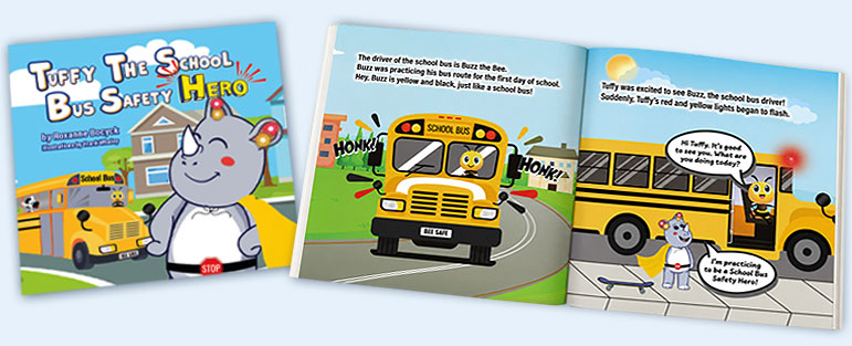 Tuffy School Bus Safety Hero Book Program